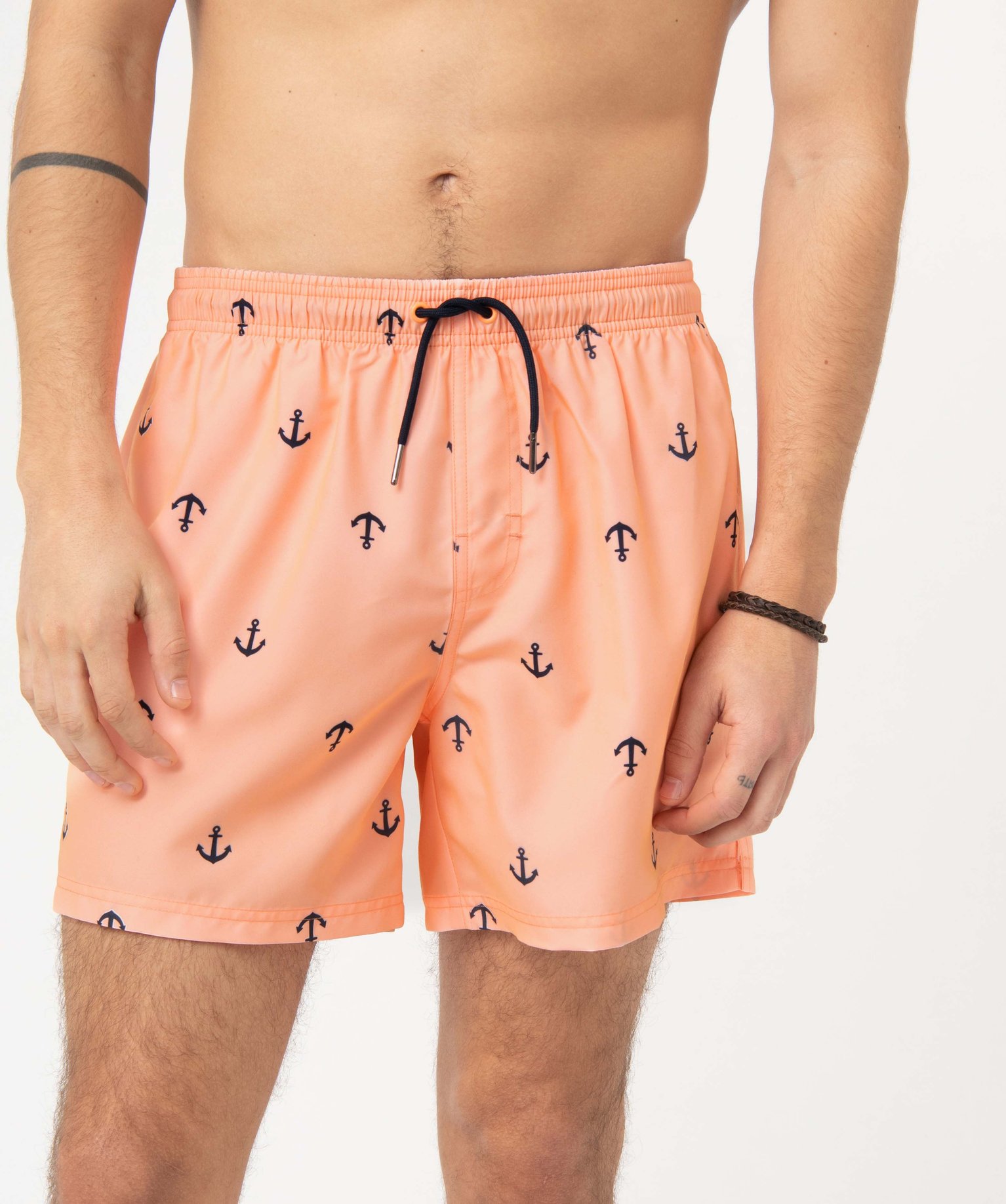 Short de bain homme à motifs ancres marines imprime | GEMO