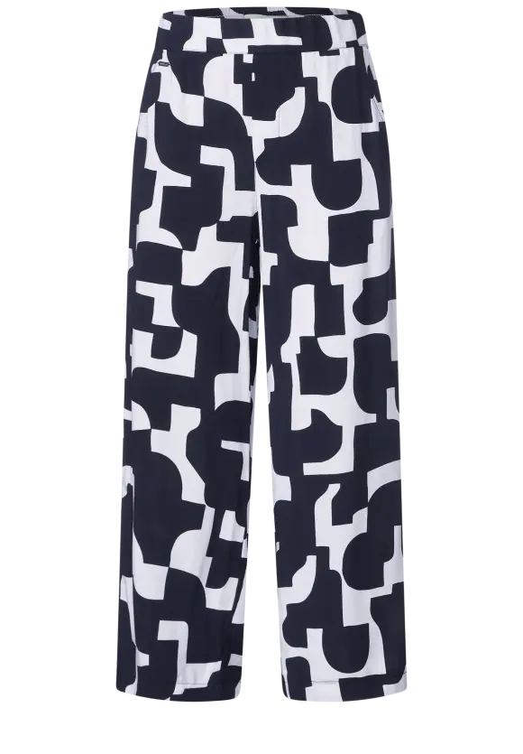 Street One Loose Fit Print Hose