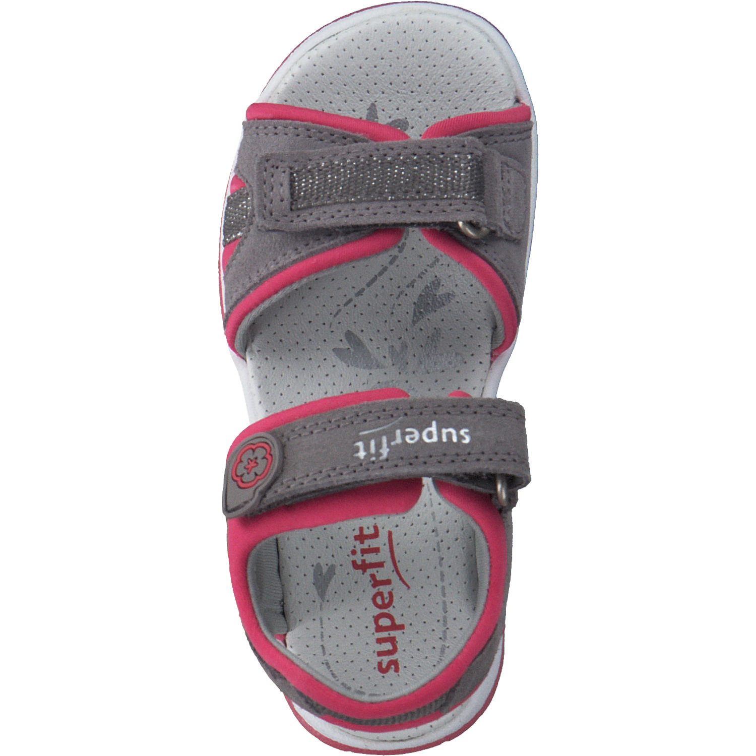 Superfit SUNNY 06127, Sandalen (Kinder), Kinder, hellgrau/pink