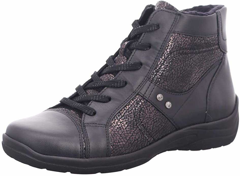 WALDLÄUFER Schnür-Stiefeletten schwarz MEMPHIS ZAC