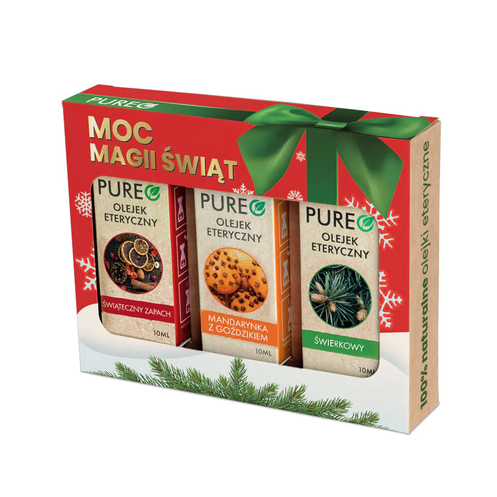 Pureo set prirodnih eteričnih ulja Moć božićne magije 3 x 10 ml