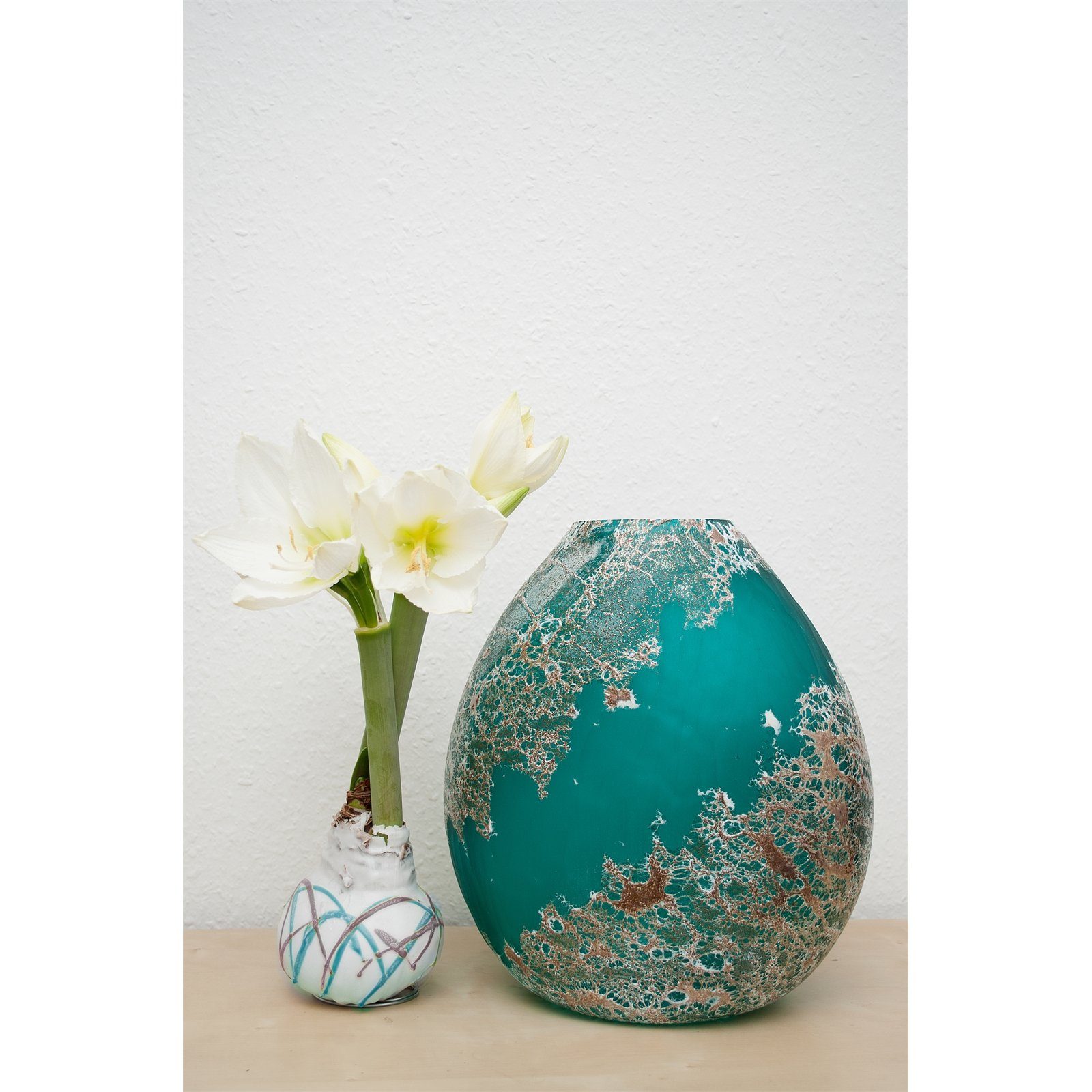 NTK-Collection Dekovase Vase Ocean XL (Stück, 1 St), Dekovase Tischvase