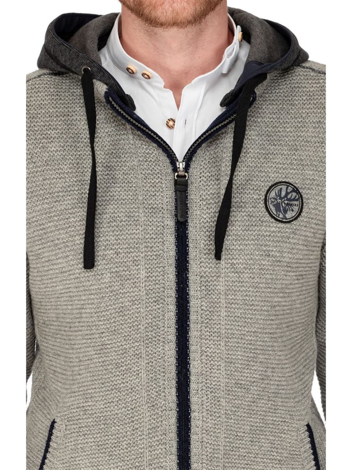Spieth & Wensky Strickjacke ECHO in grau günstig kaufen