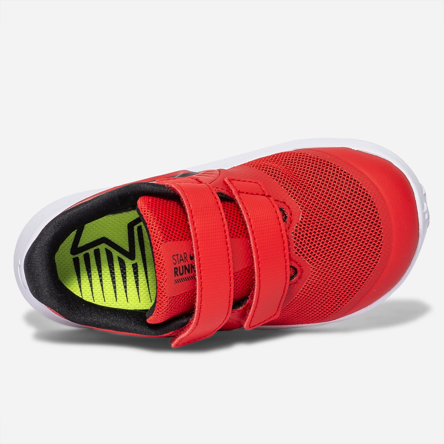 Tennis NIKE rouge en mesh et cuir thermocollé
