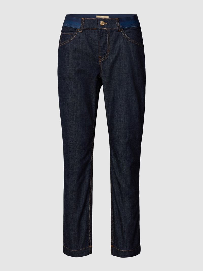 Slim Fit Jeans im 5-Pocket-Design in marineblau