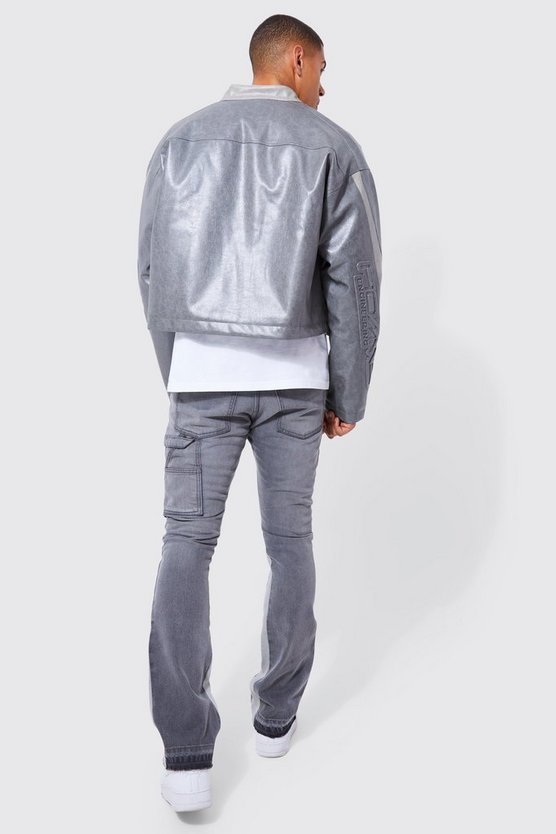 Slim-Fit Schlagjeans