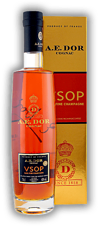 A.E. Dor Rare Fine VSOP A.E. Dor Rare Fine VSOP Cognac mit Finesse und zartem Gaumen. 0,7	 Liter - Vol 40%