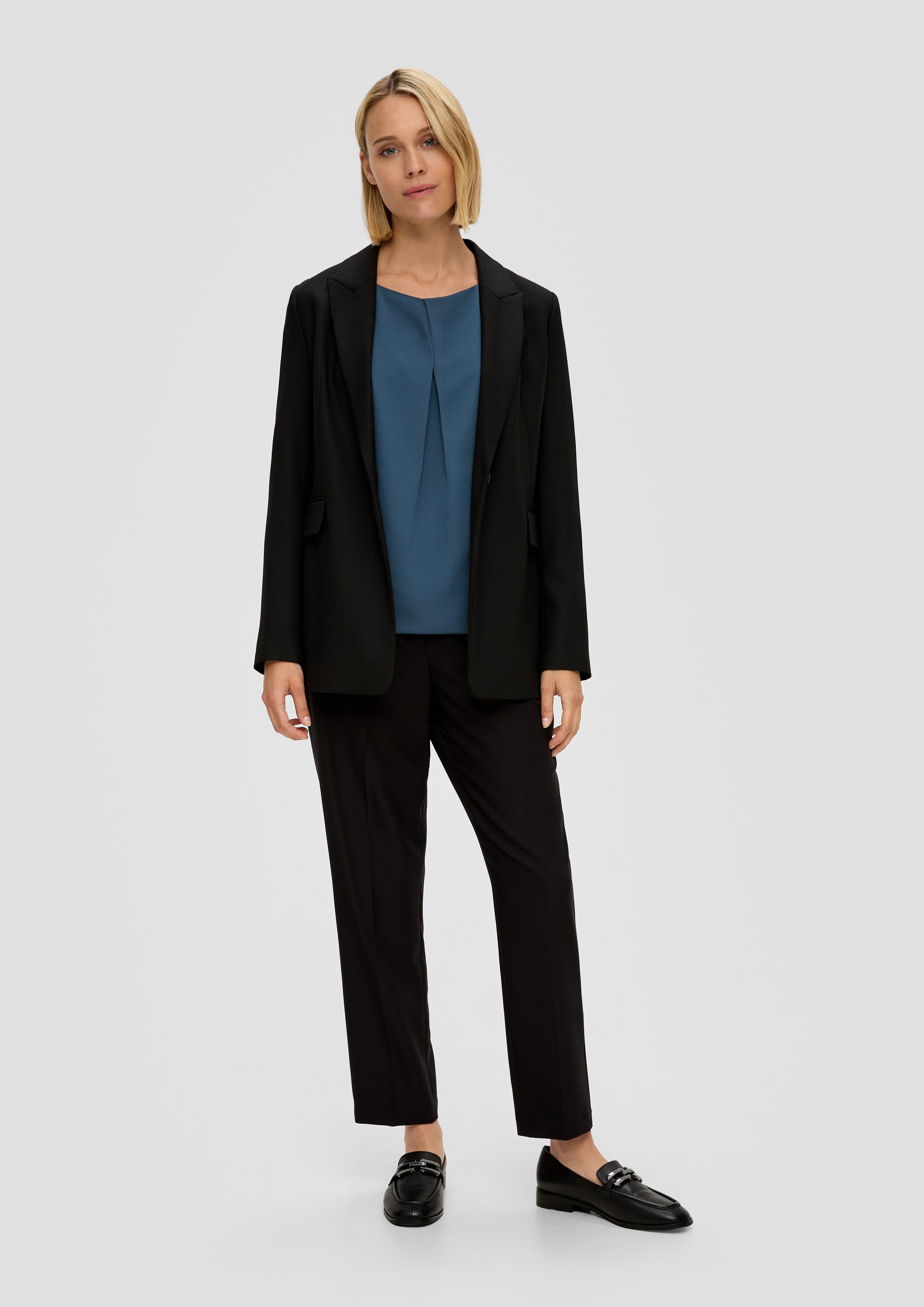 Chiffon-Shirt mit Plisseefalte  2141982-6945