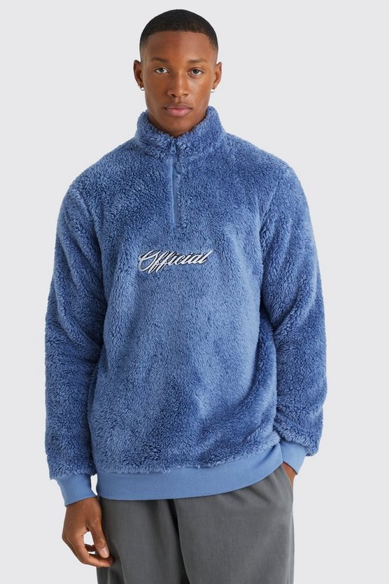 Official Borg-Sweatshirt mit 1/4 Reißverschluss