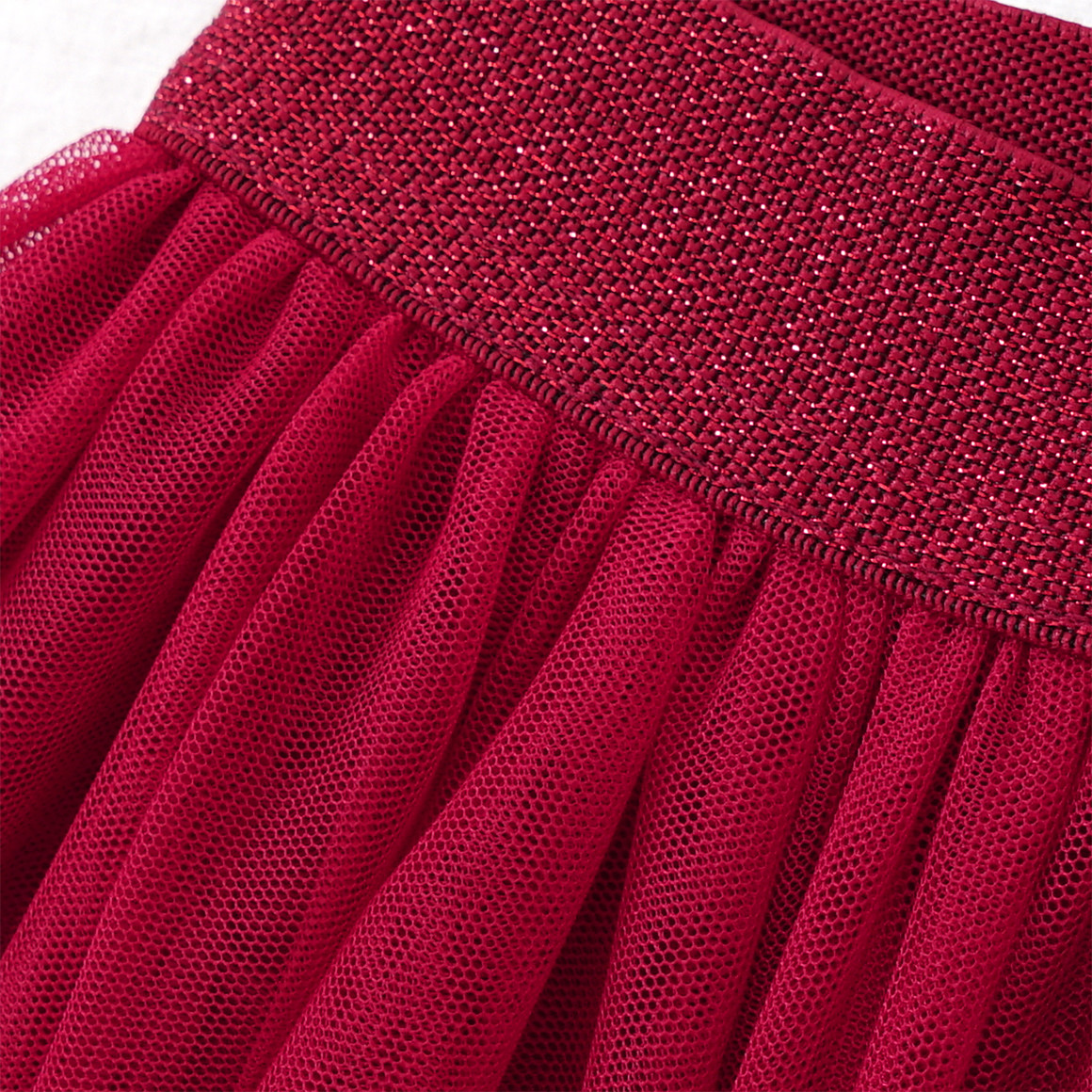 Mädchen Weihnachtsrock mit Motiven rot