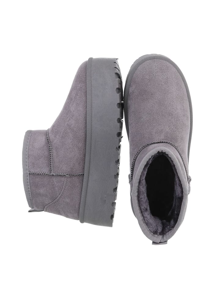 Ital-Design Stiefelette in Grau günstig kaufen