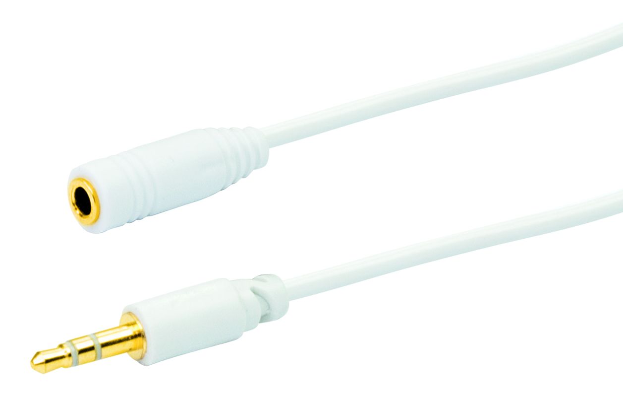 Schwaiger KHA5031 1,5 Meter weißes Audio-Verlängerungskabel