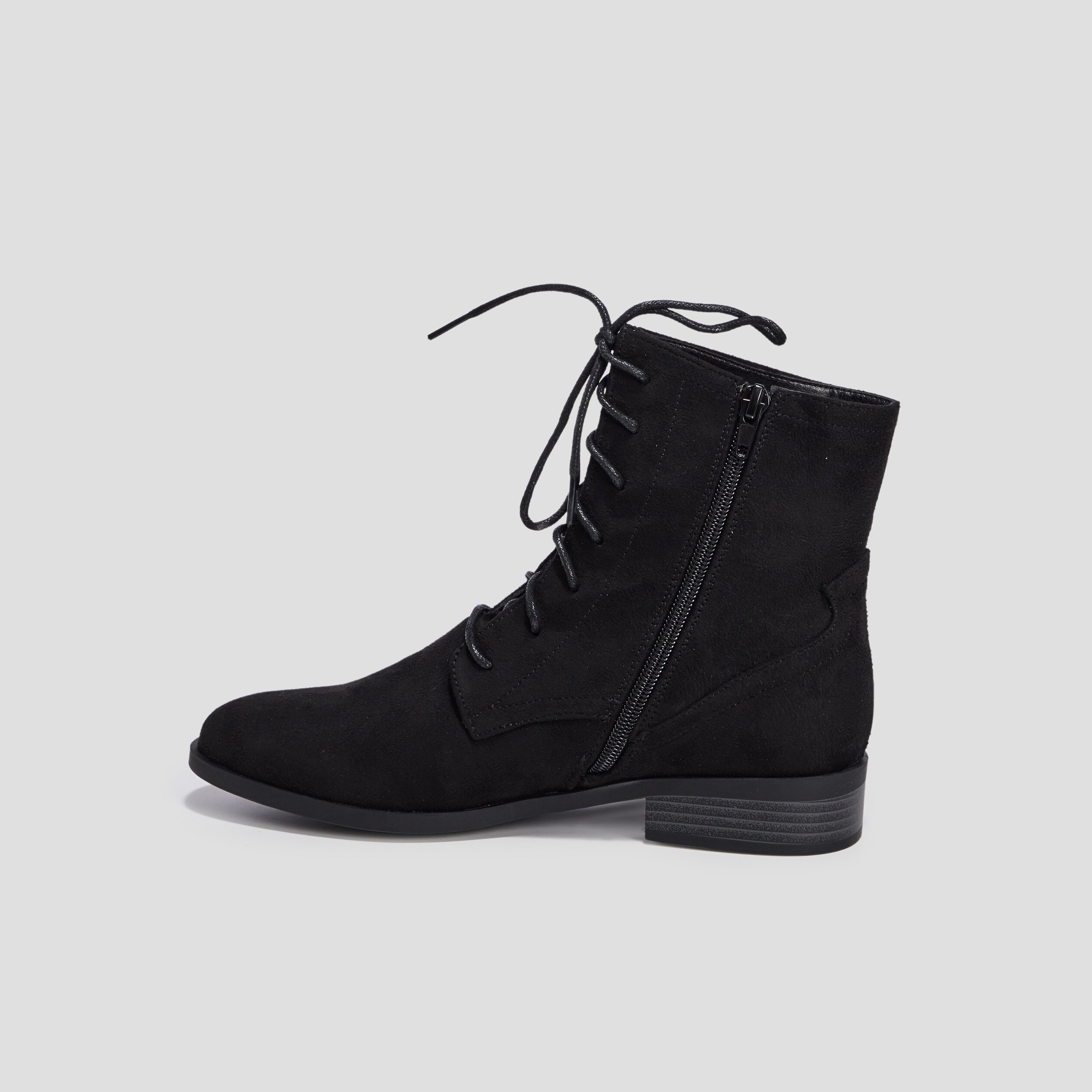 Bottines à lacets noir femme | La Halle