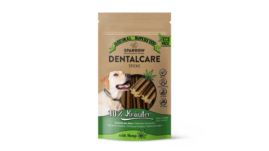 Sparrow Hundesnack DentalCare Sticks 154 g