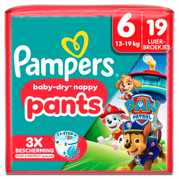 Pampers Baby-Dry Mancs őrjárat pelenkanadrág 6-os méret (13-19kg), 19 darab