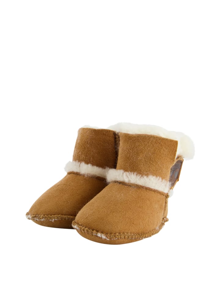 Warmbat Hausschuhe Hay Baby Bootie in Cognac günstig kaufen
