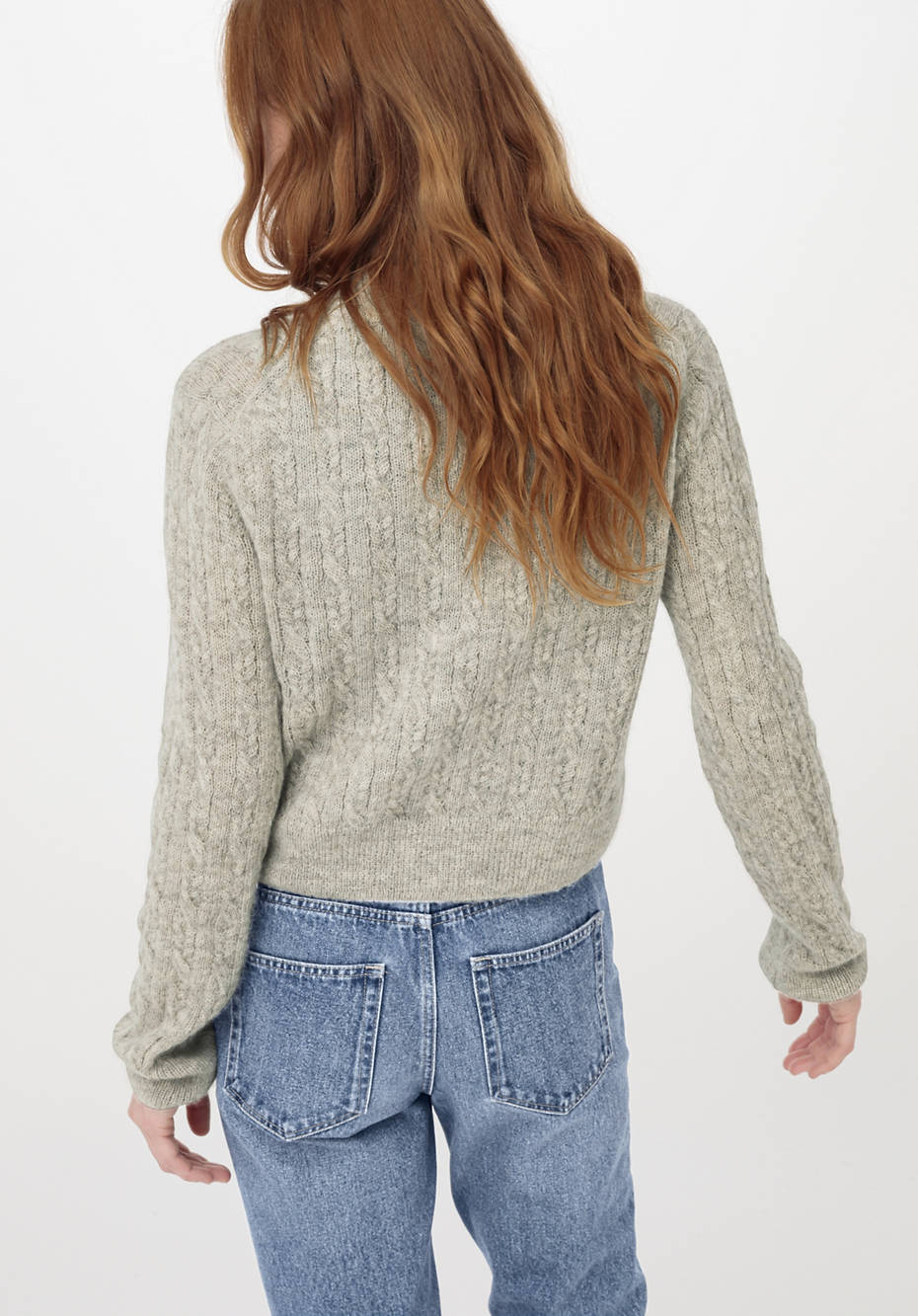 Strickjacke aus reinem Baby-Alpaka