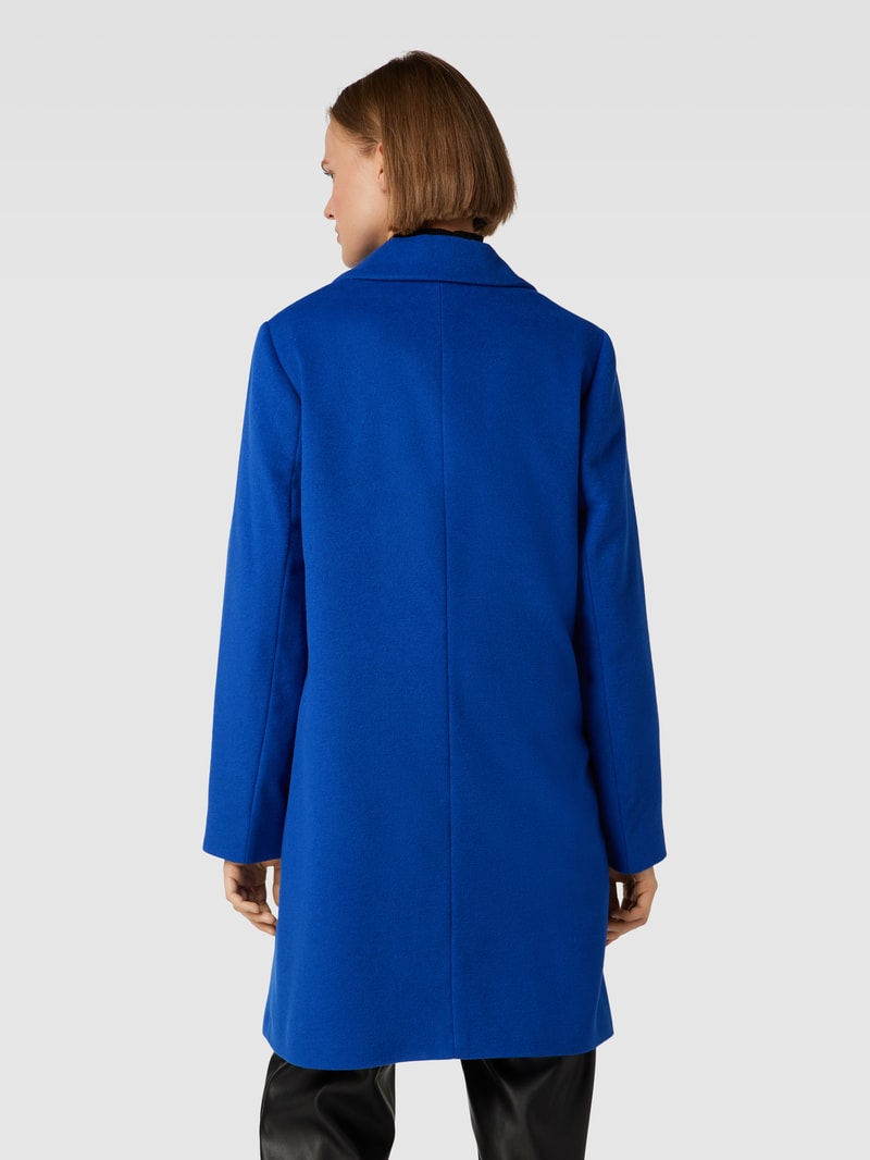 Mantel mit Knopfleiste in royalblau