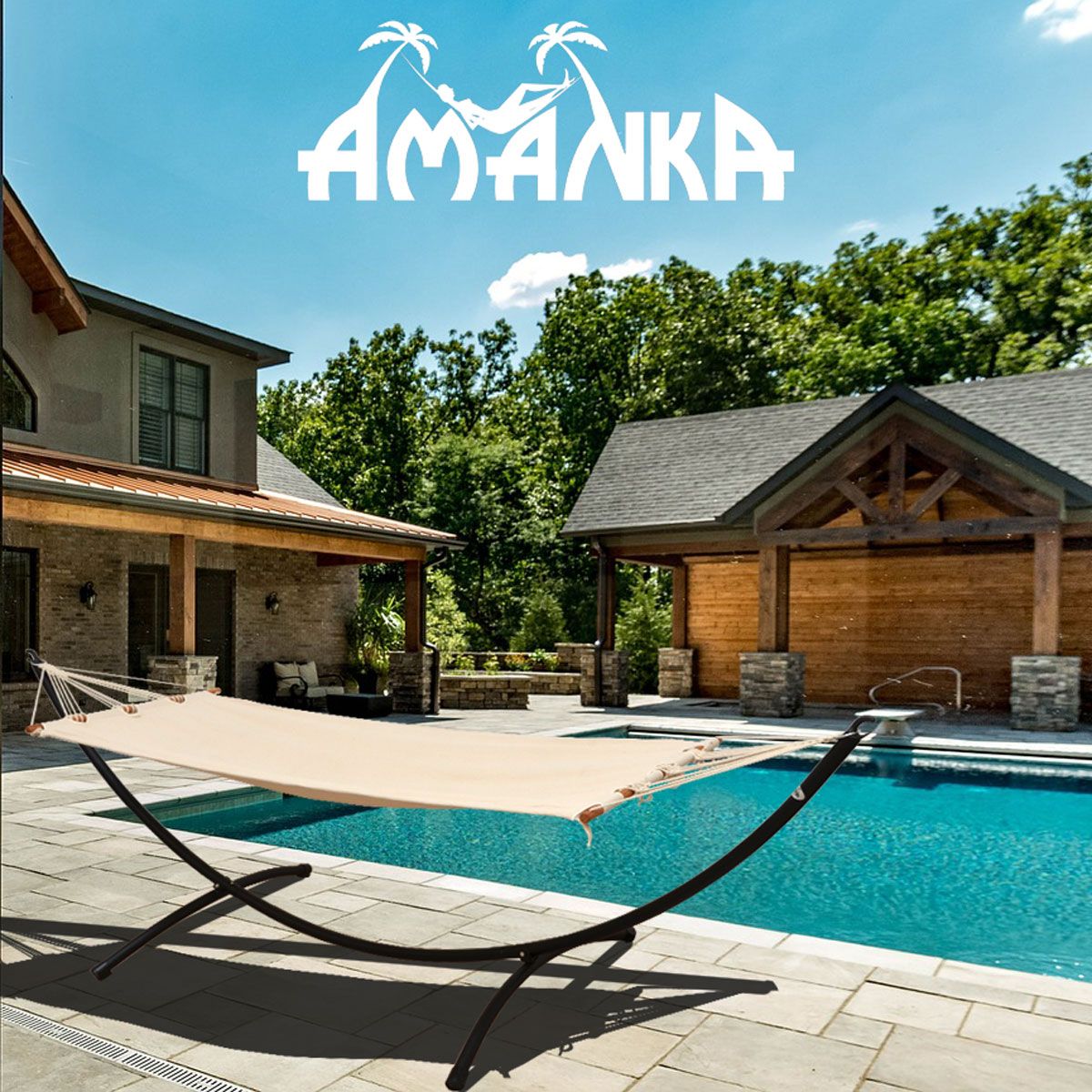 AMANKA 300x100 Metall Hängemattengestell