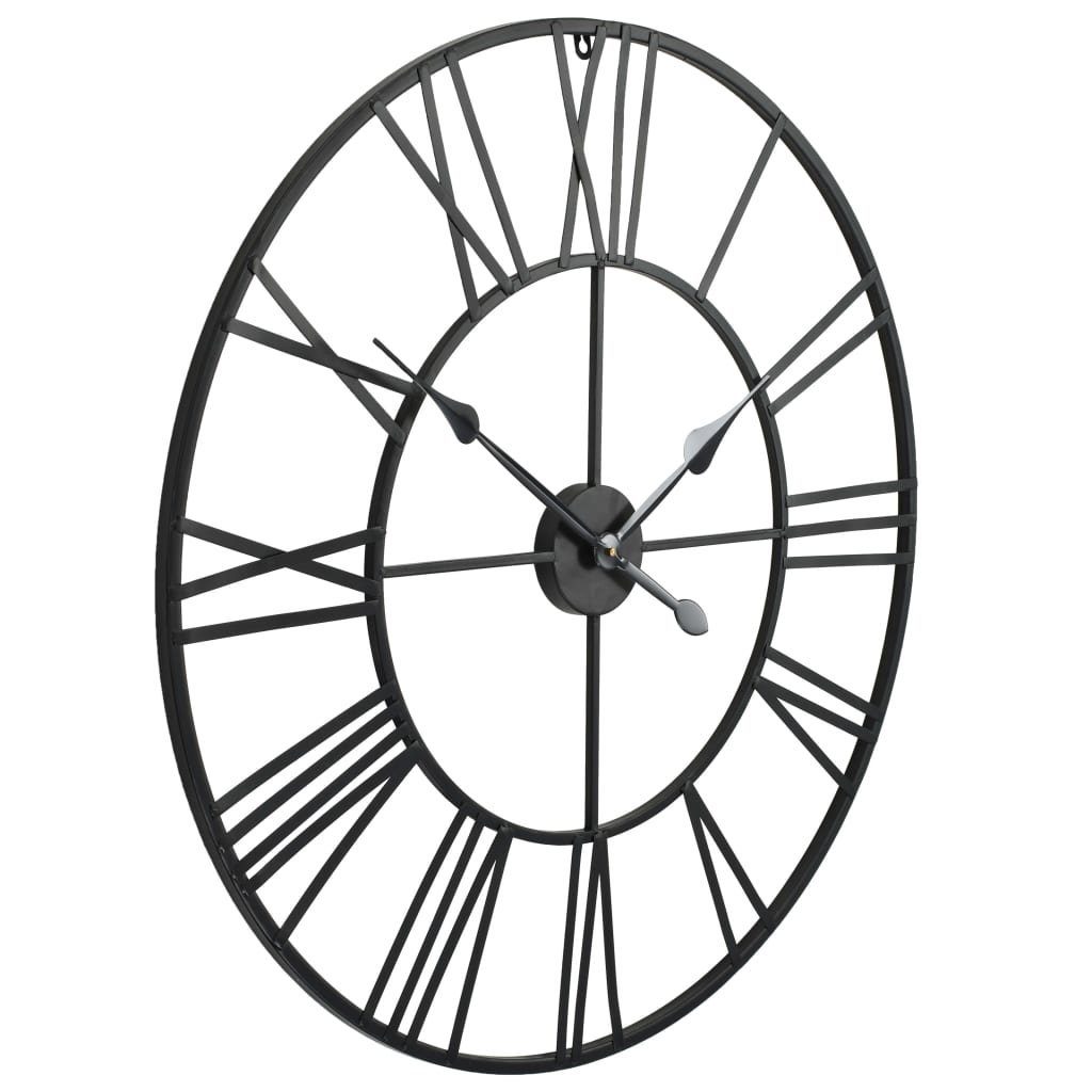 vidaXL Wanduhr Wanduhr Vintage mit Quarzwerk Metall 80 cm XXL