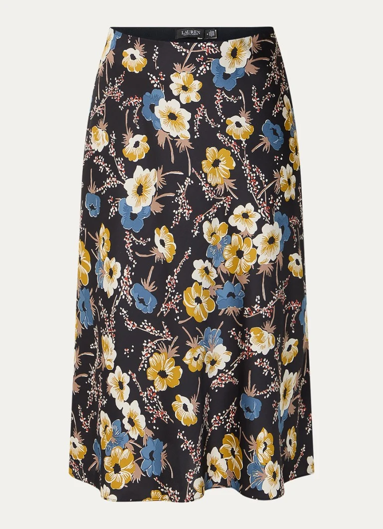 Fustă midi cu imprimeu floral Ralph Lauren