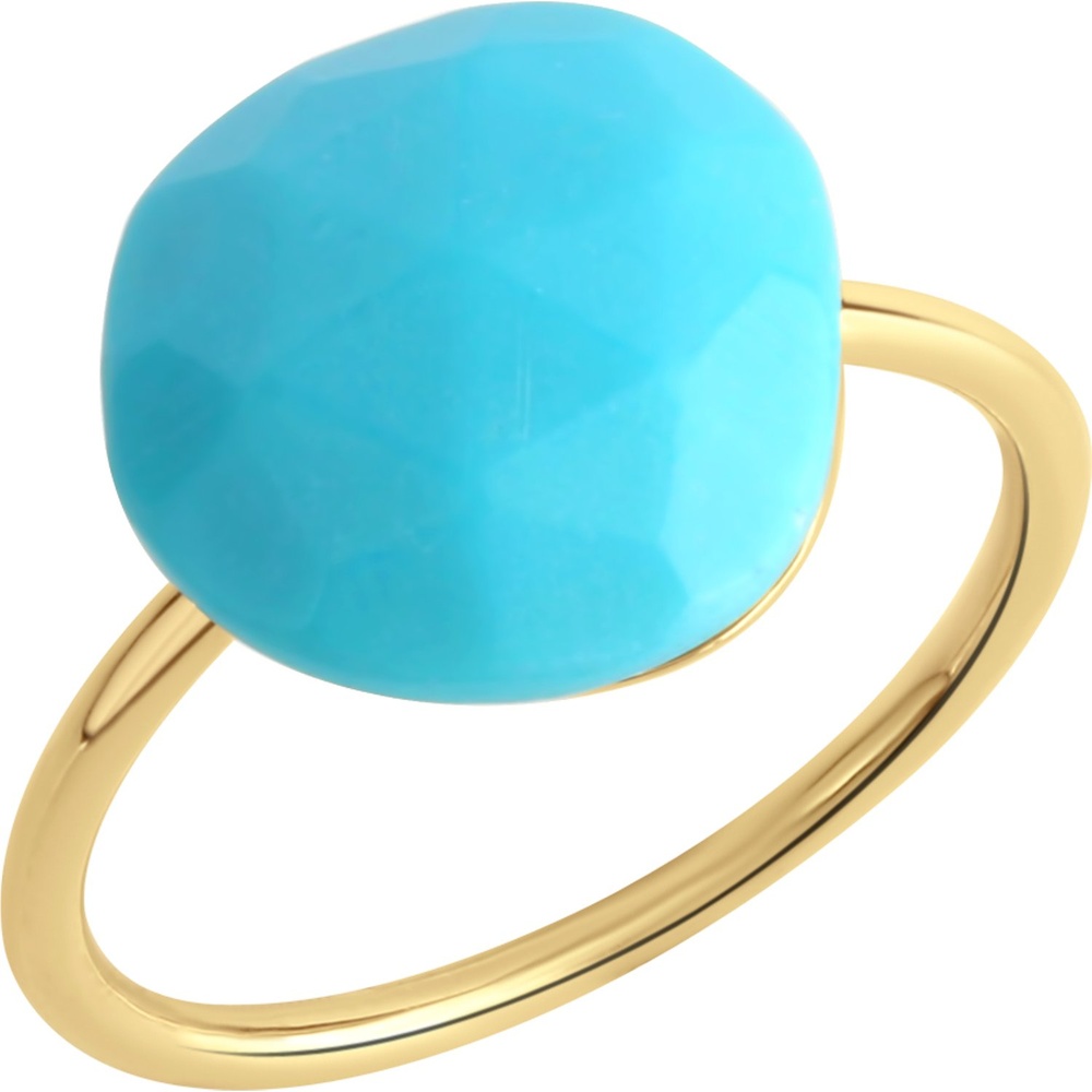Jamelli Bague pour femme 925 Argent or jaune Bague