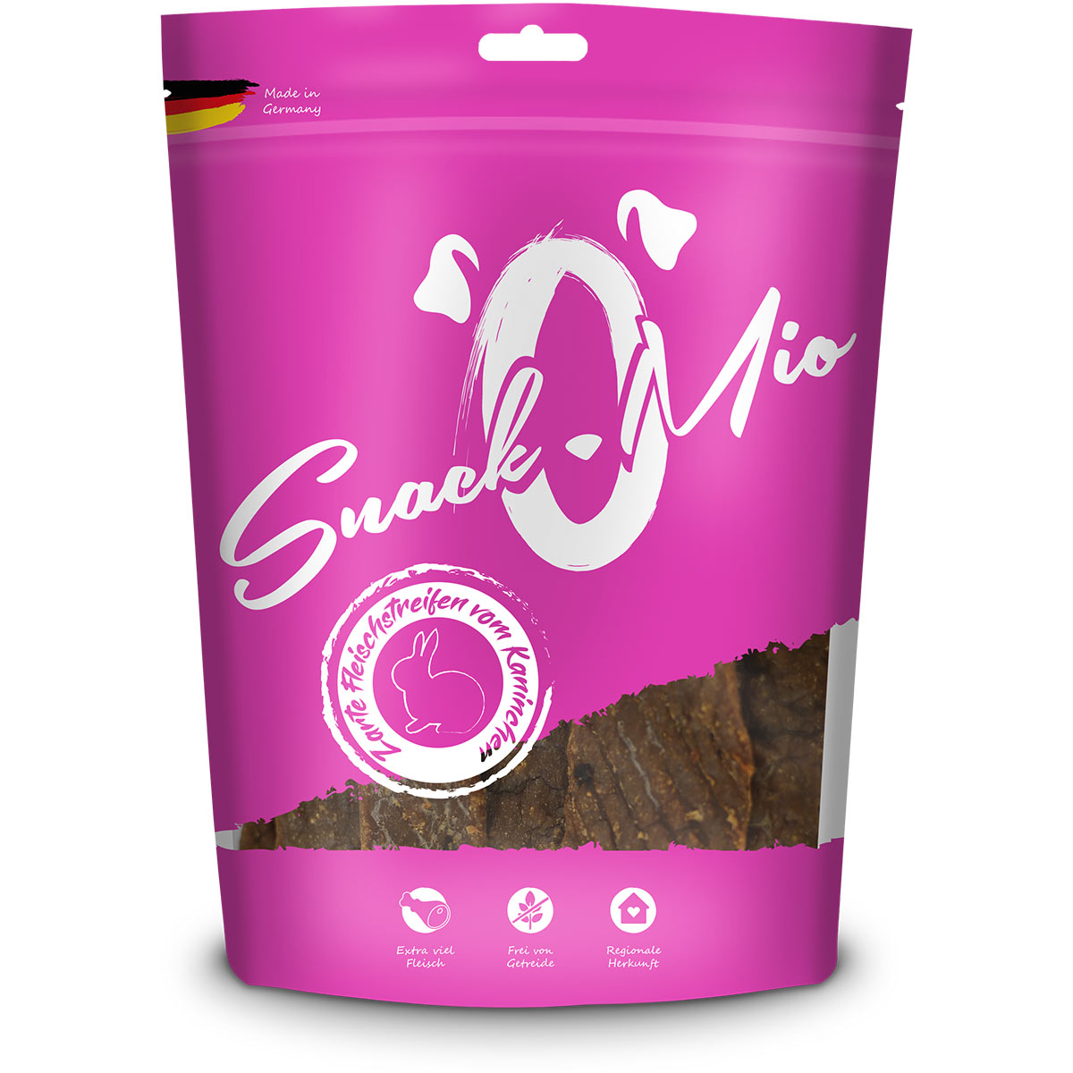 SnackOMio - zarte Fleischstreifen vom Kaninchen bei ZooRoyal
