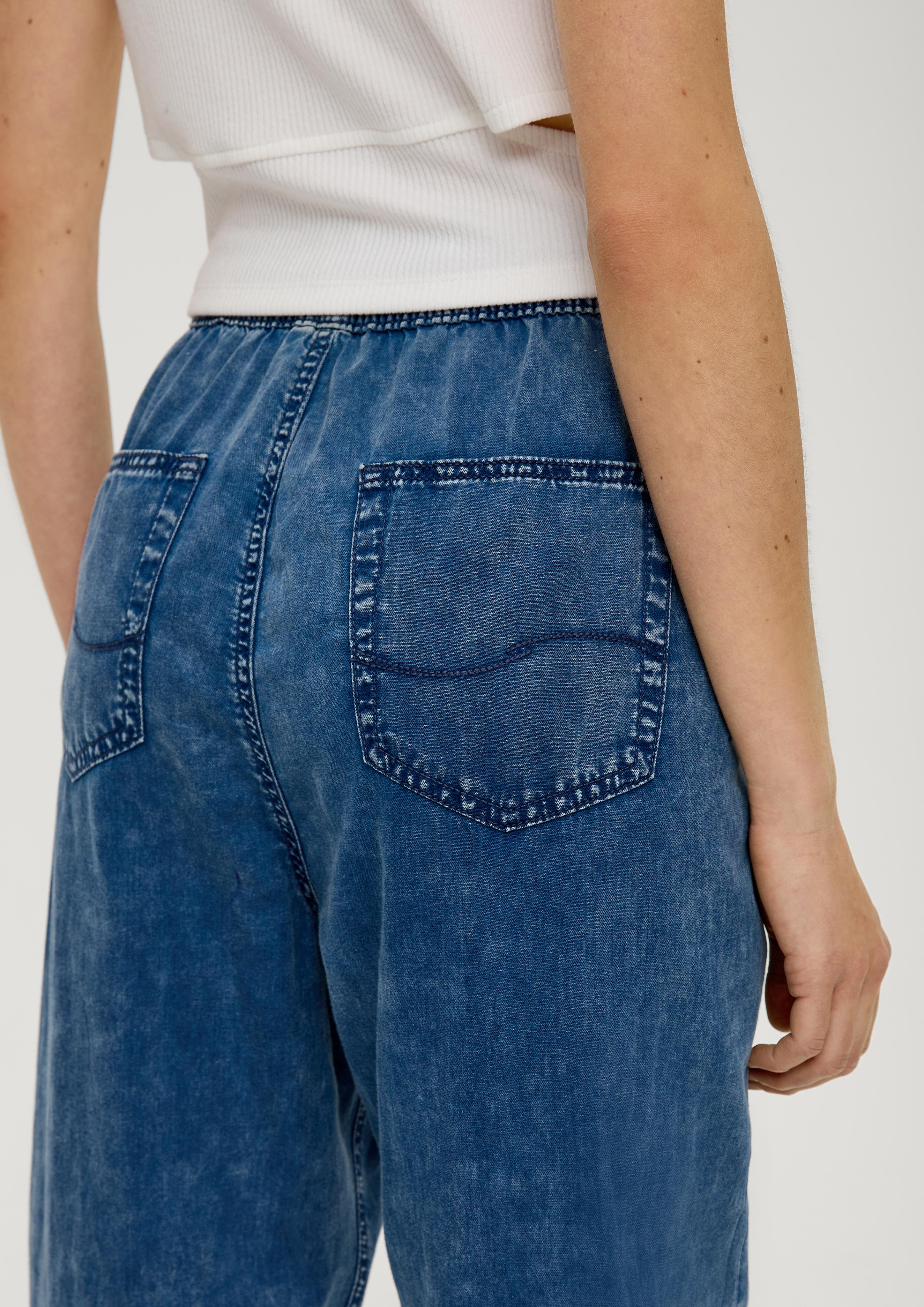 Ankle-Jeans / Relaxed Fit / High Rise / Semi Wide Leg  2131224-55Y2