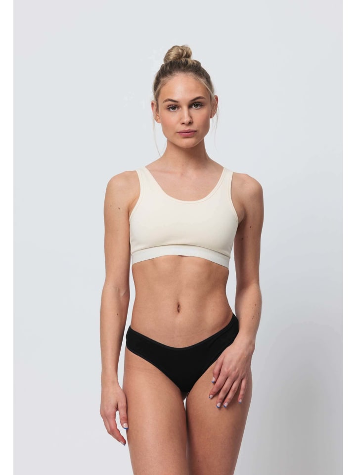 SNOCKS Brazilian Slips aus Bio-Baumwolle 3 Stück in Mix (Hellbeige/Rose/Schwarz) günstig kaufen