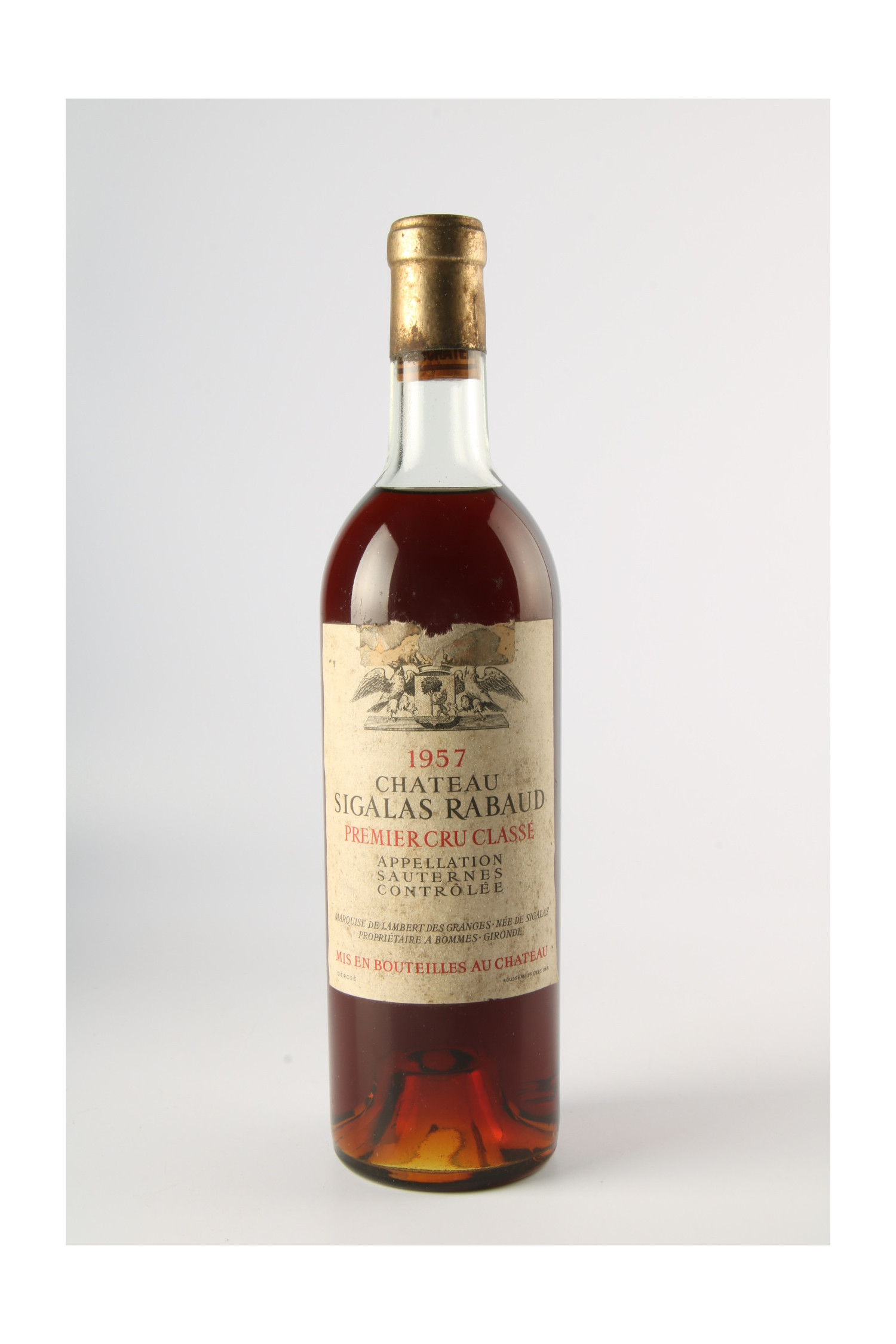 Château Sigalas Rabaud 1957, Sauternes
