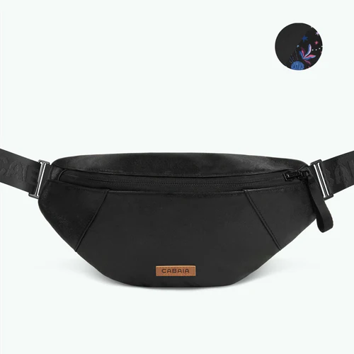 Small Jupiter black fanny pack