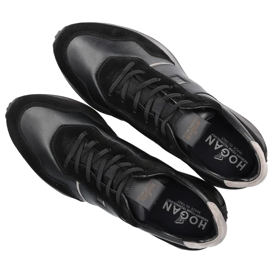 Hogan - Sneaker low H601 Veloursleder - schwarz