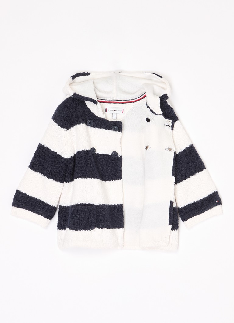 Tommy Hilfiger bieza adījuma kardigans ar svītru apdruku