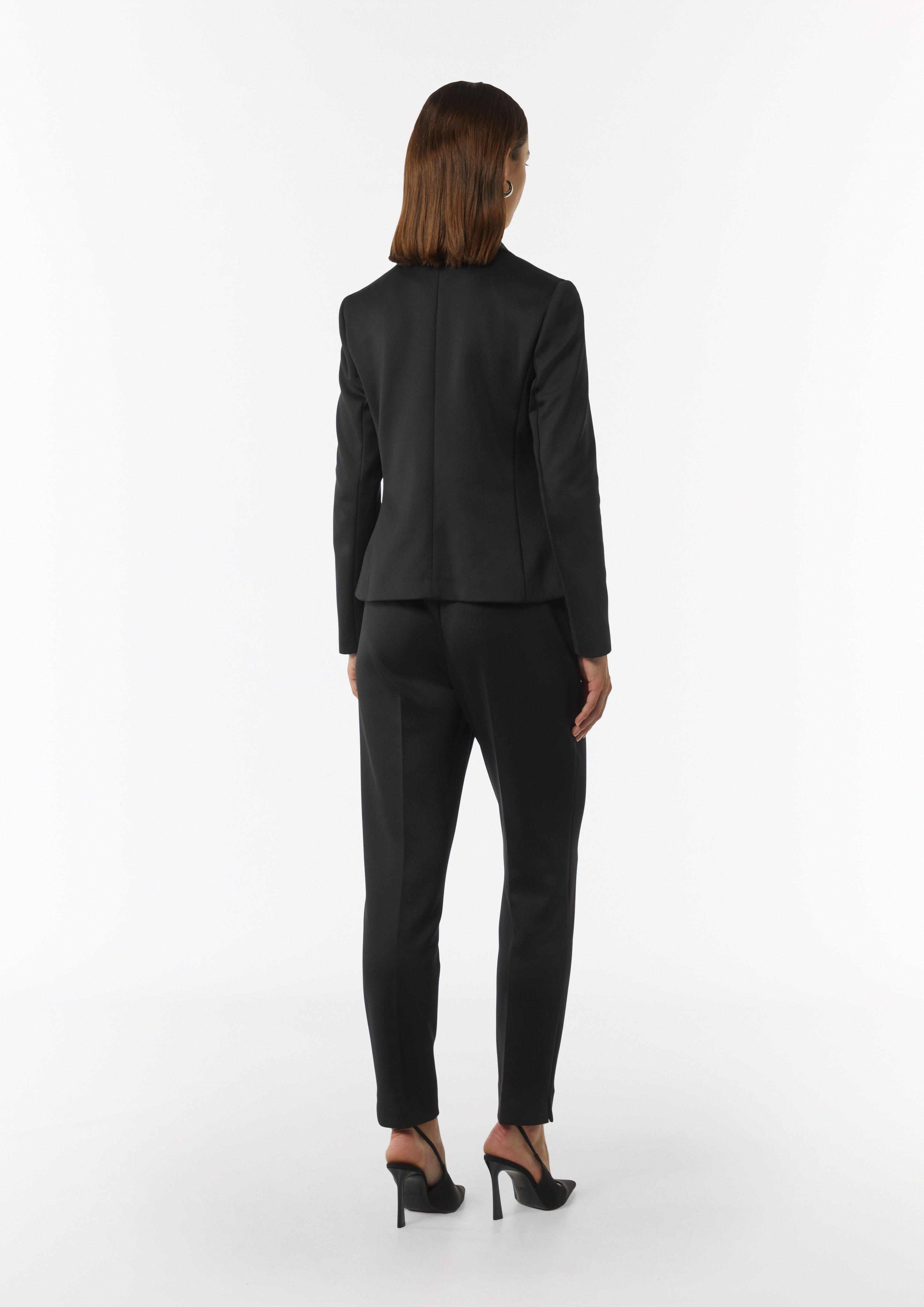 Blazer mit Halbfutter im Rückenteil - schwarz