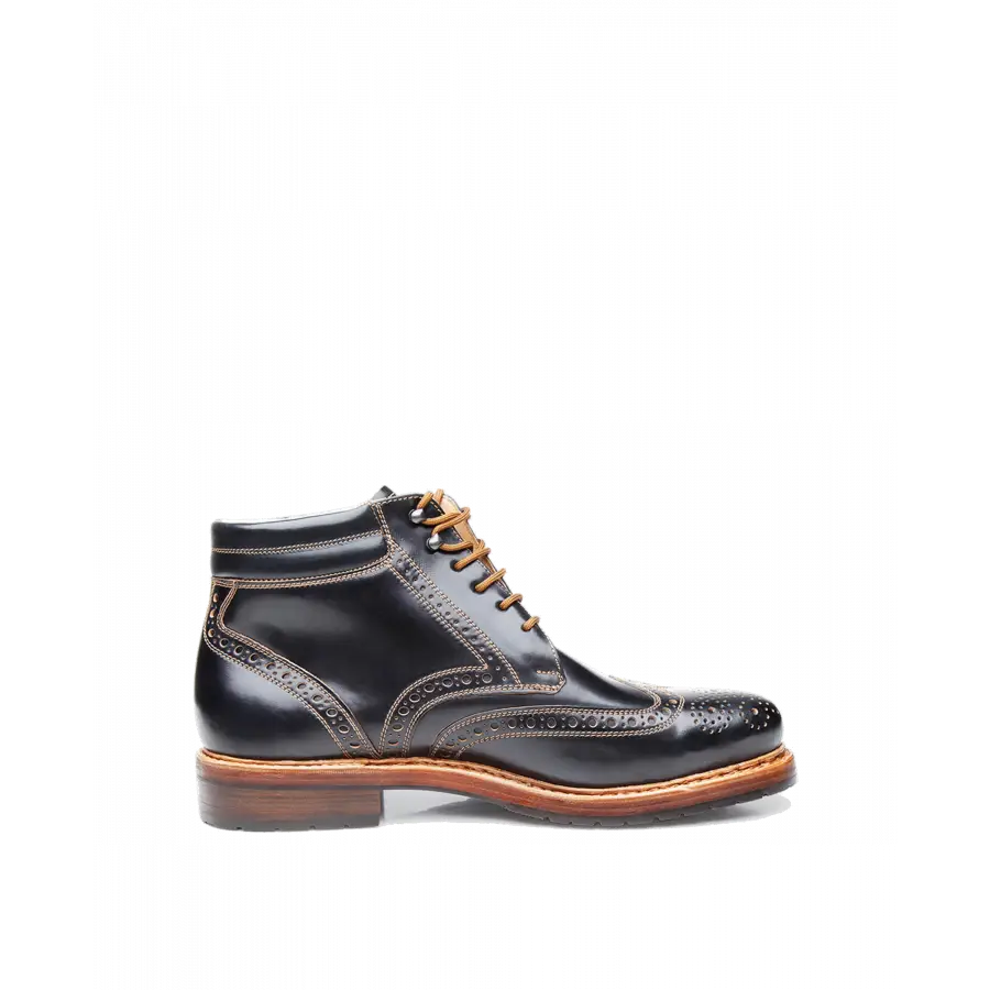 Heinrich Dinkelacker - Stiefeletten BUDA FULL-BROGUE C Cordovan - schwarz