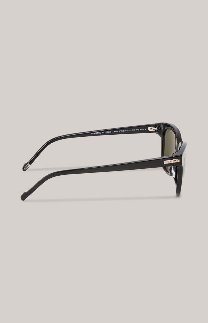 Sonnenbrille in Schwarz/Grün