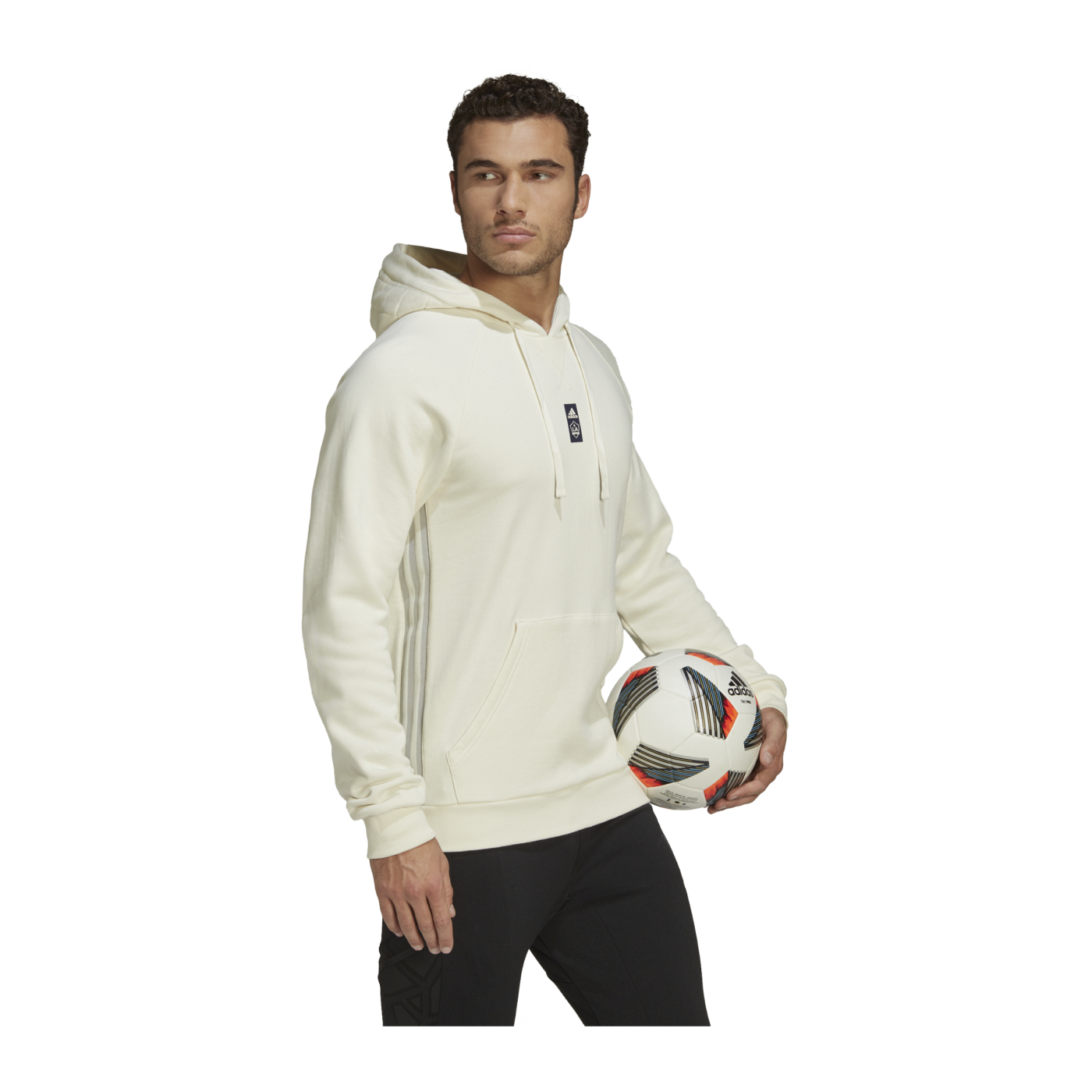 adidas LA Galaxy Travel Hoody Grau