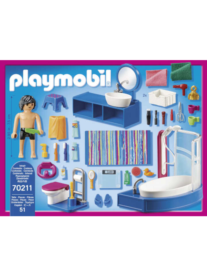 Playmobil Spielfigur Set Puppenhaus Badezimmer, ab 4 Jahre günstig kaufen onesize