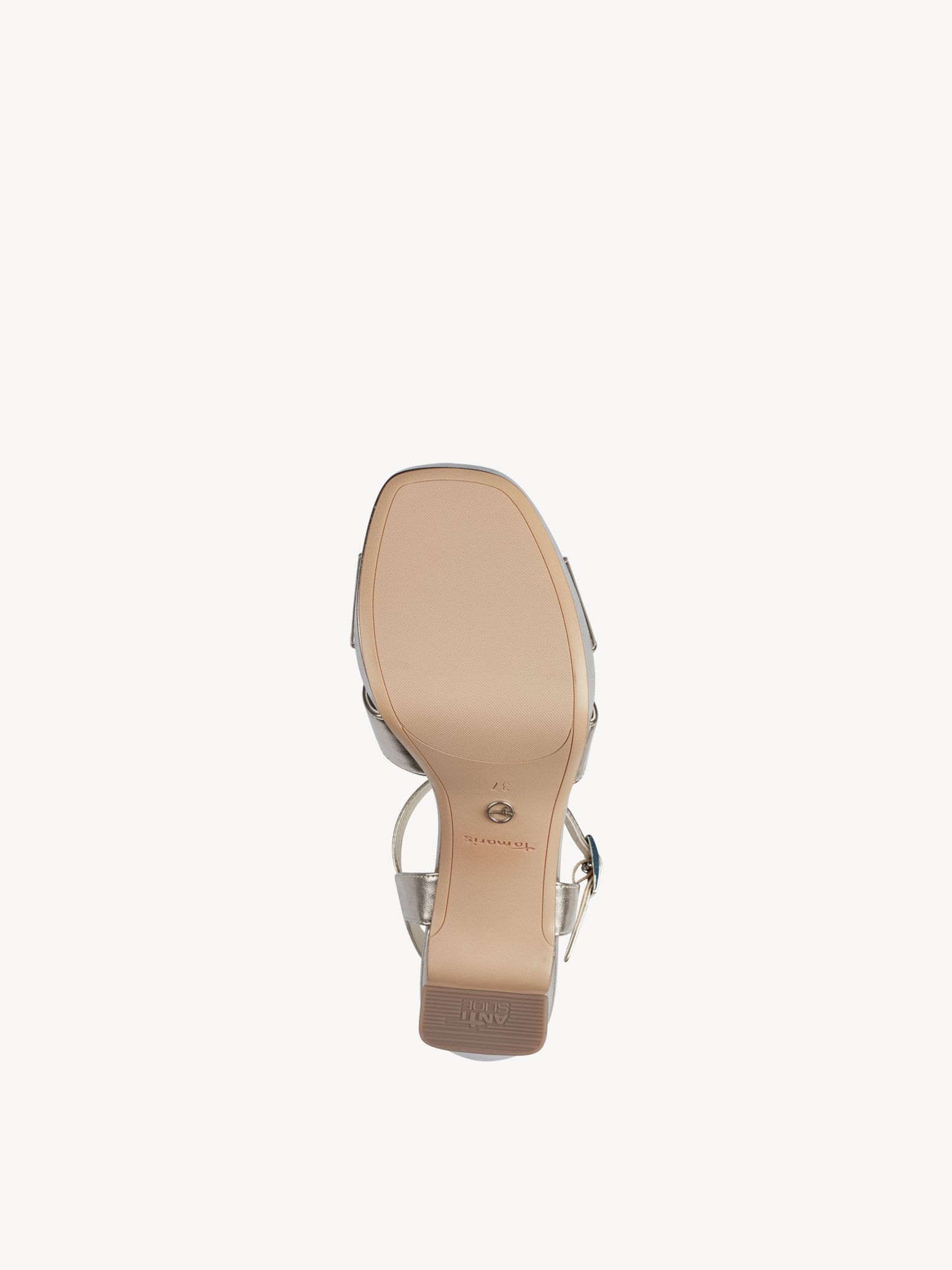 Sandale à talon - métallique