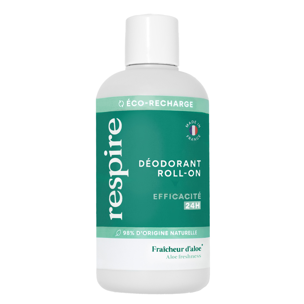 Respire RESPIRE Eco-Recharge Déodorant Roll-on Fraîcheur d'aloe DEODORANT