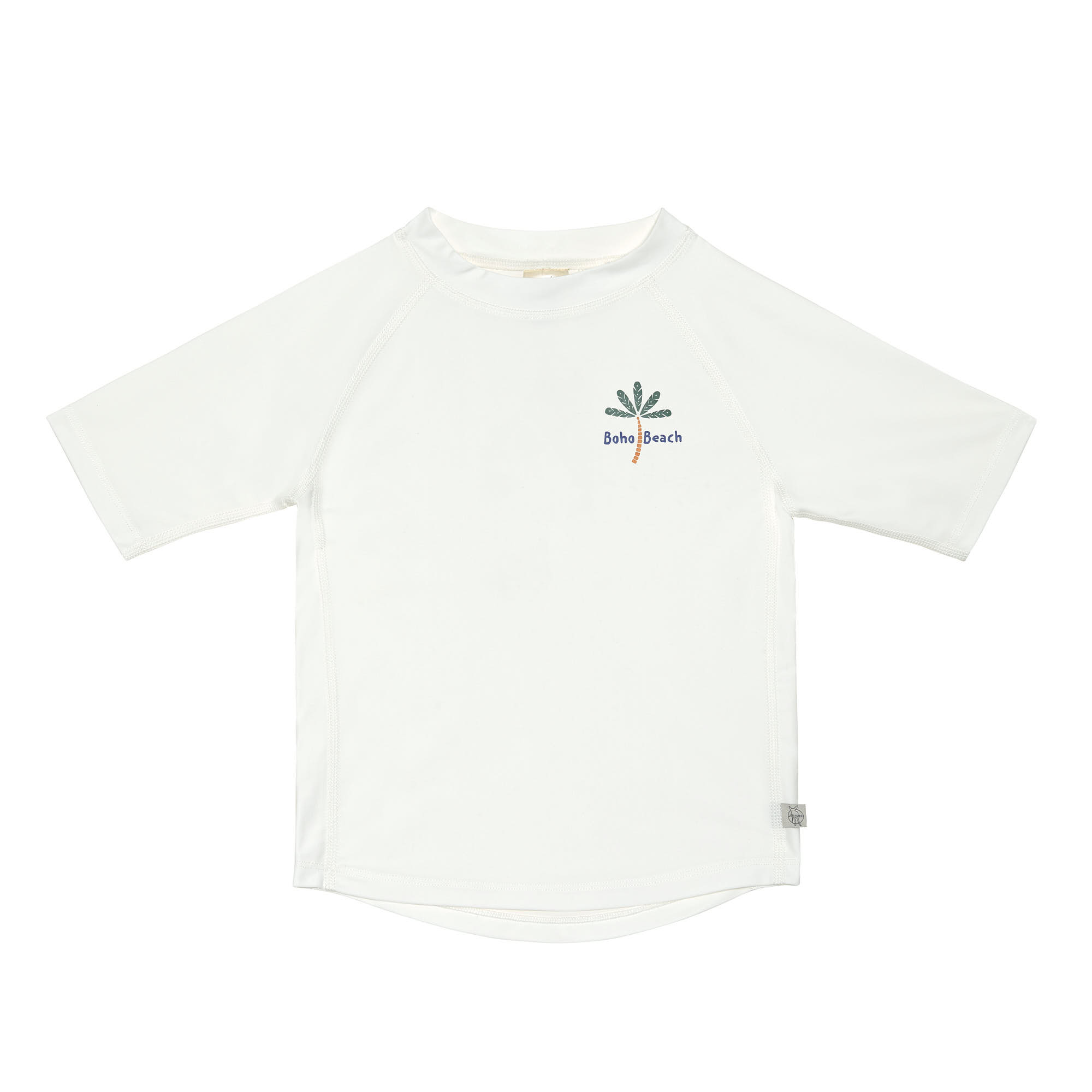 UV Shirt Kinder Kurzarm - Palmen, Weiß