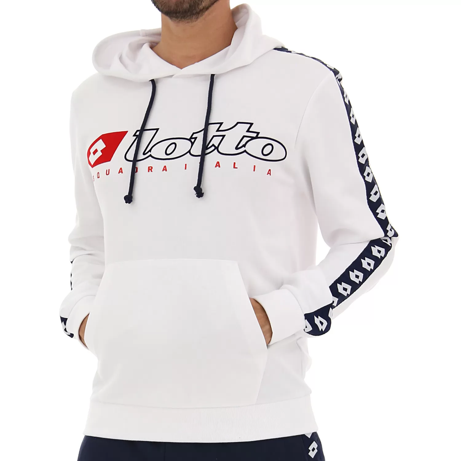 Mikina Athletica Due Sweat HD PL, jasně bílá