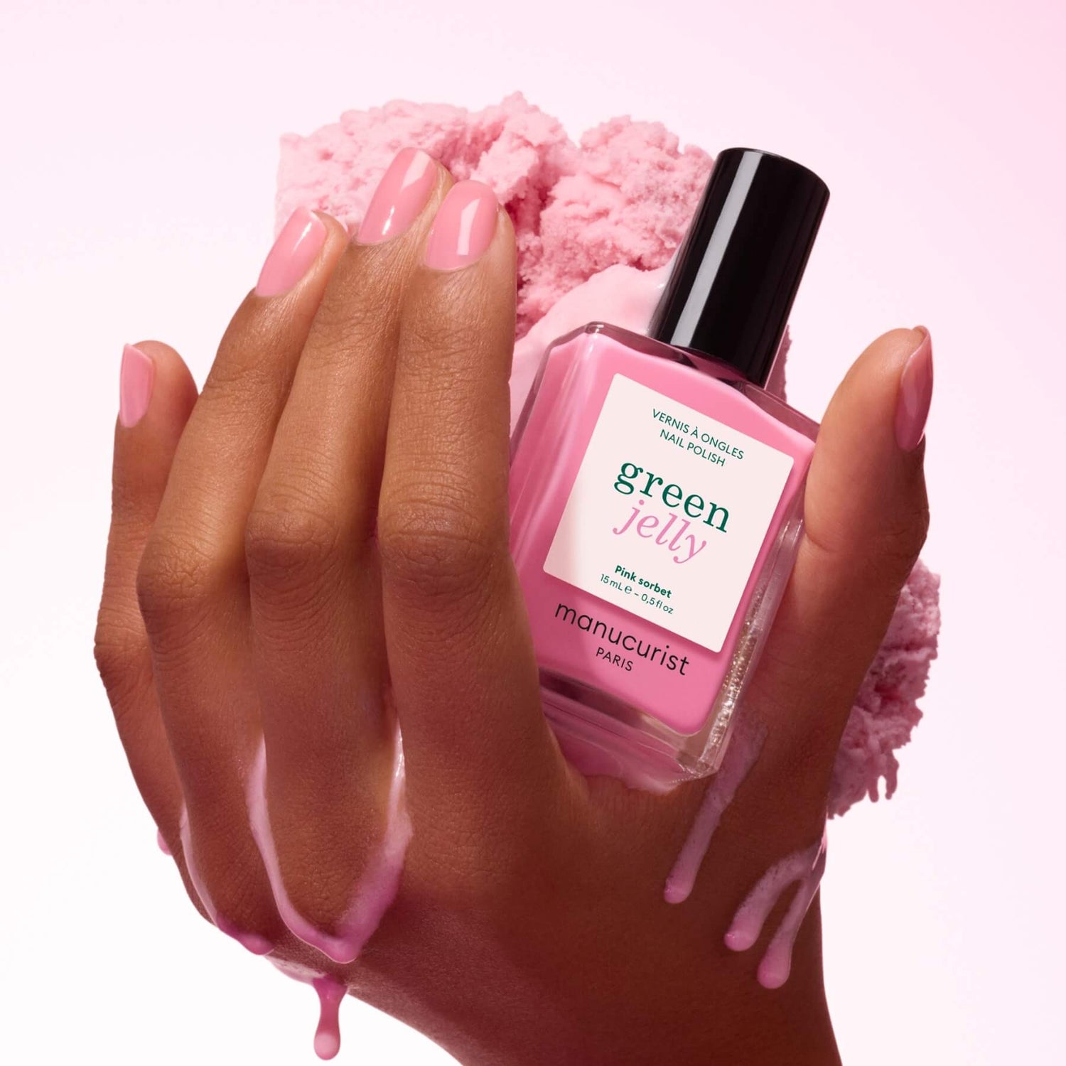 Gelatina di sorbetto rosa