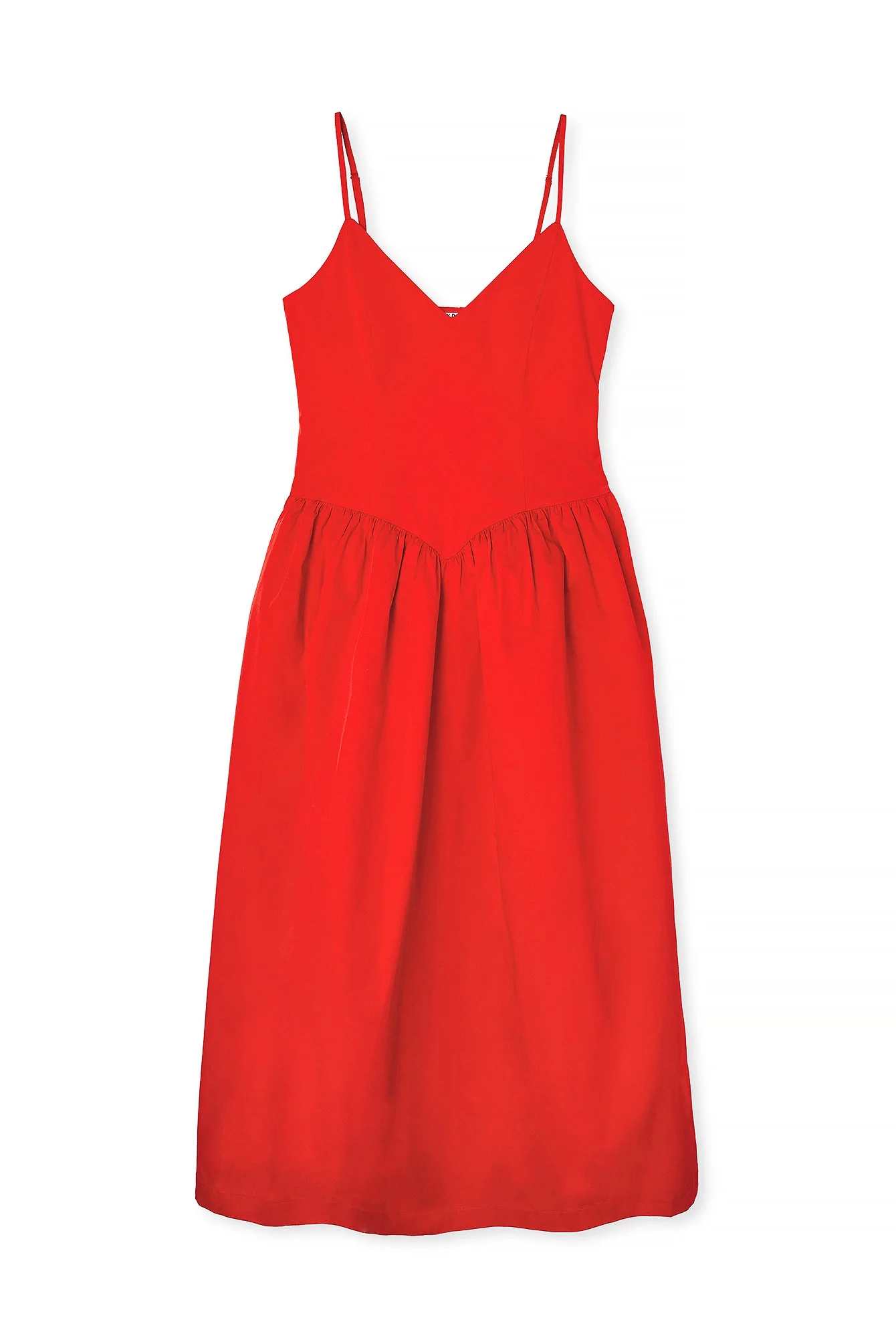 Midikleid mit voluminösem Rock