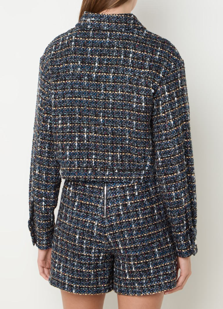 HUGO BOSS Tweed-look jacket with chest pockets