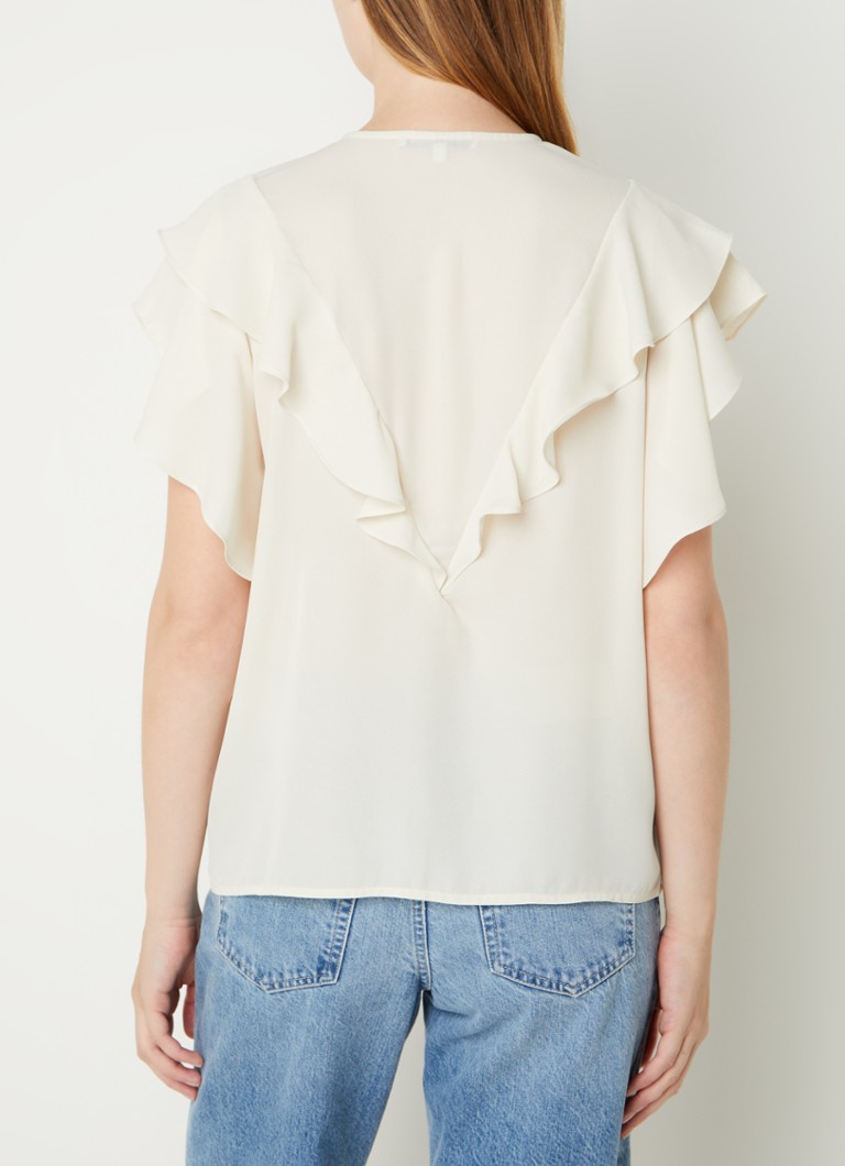 Fifth House  Faith blouse met volant en vlindermouw