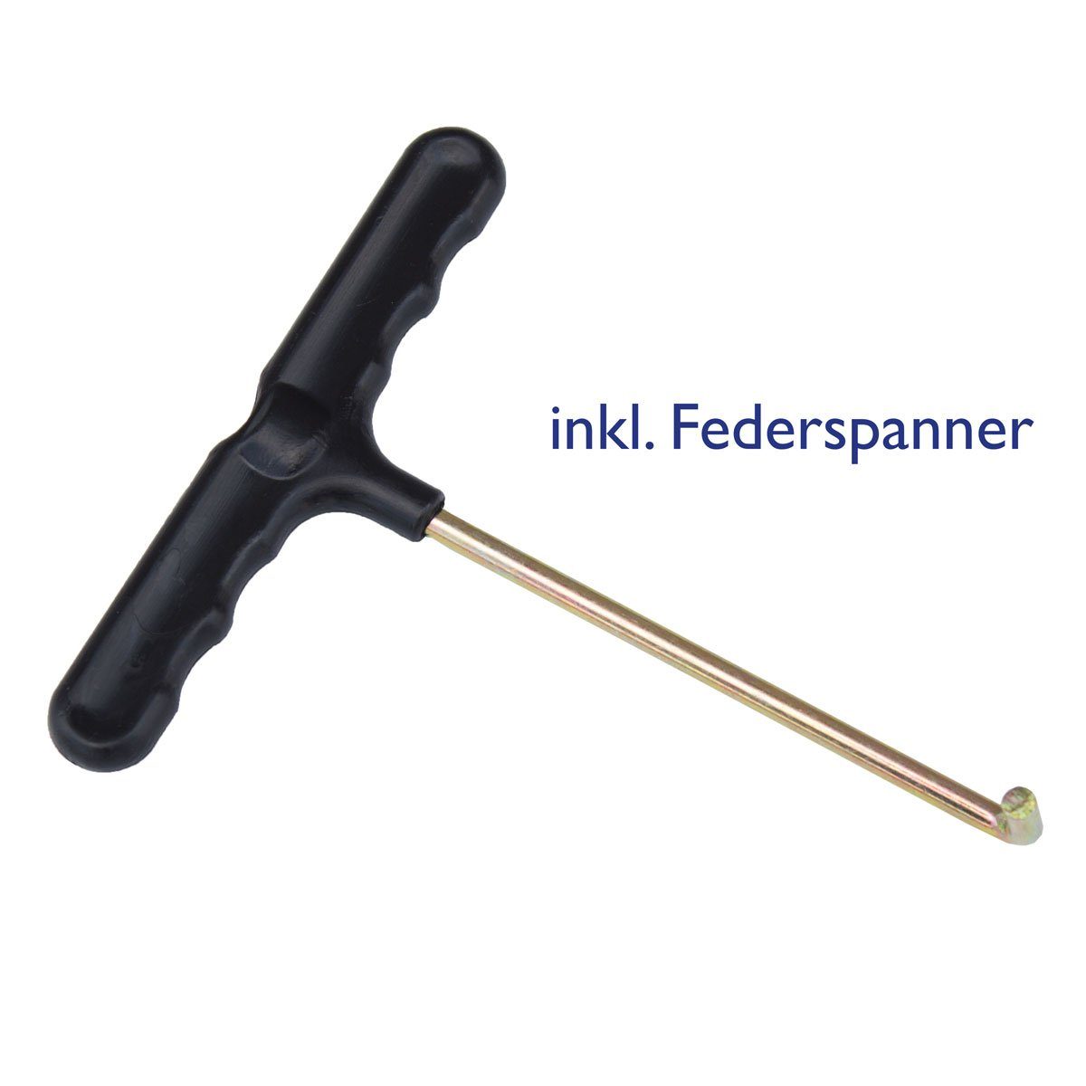 JAWINIO Gartentrampolin, Ø 244,00 cm, (1), Komplettset, Randabdeckung, Leiter, Sicherheitsnetz, Blau