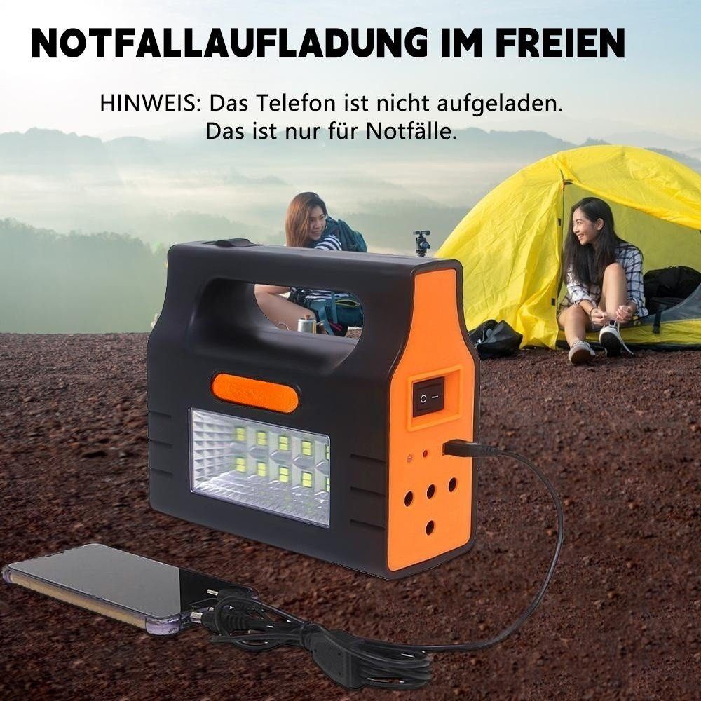 MDHAND Stromerzeuger Solargeneratoren, (1-tlg), Mit Taschenlampe und 3* Licht