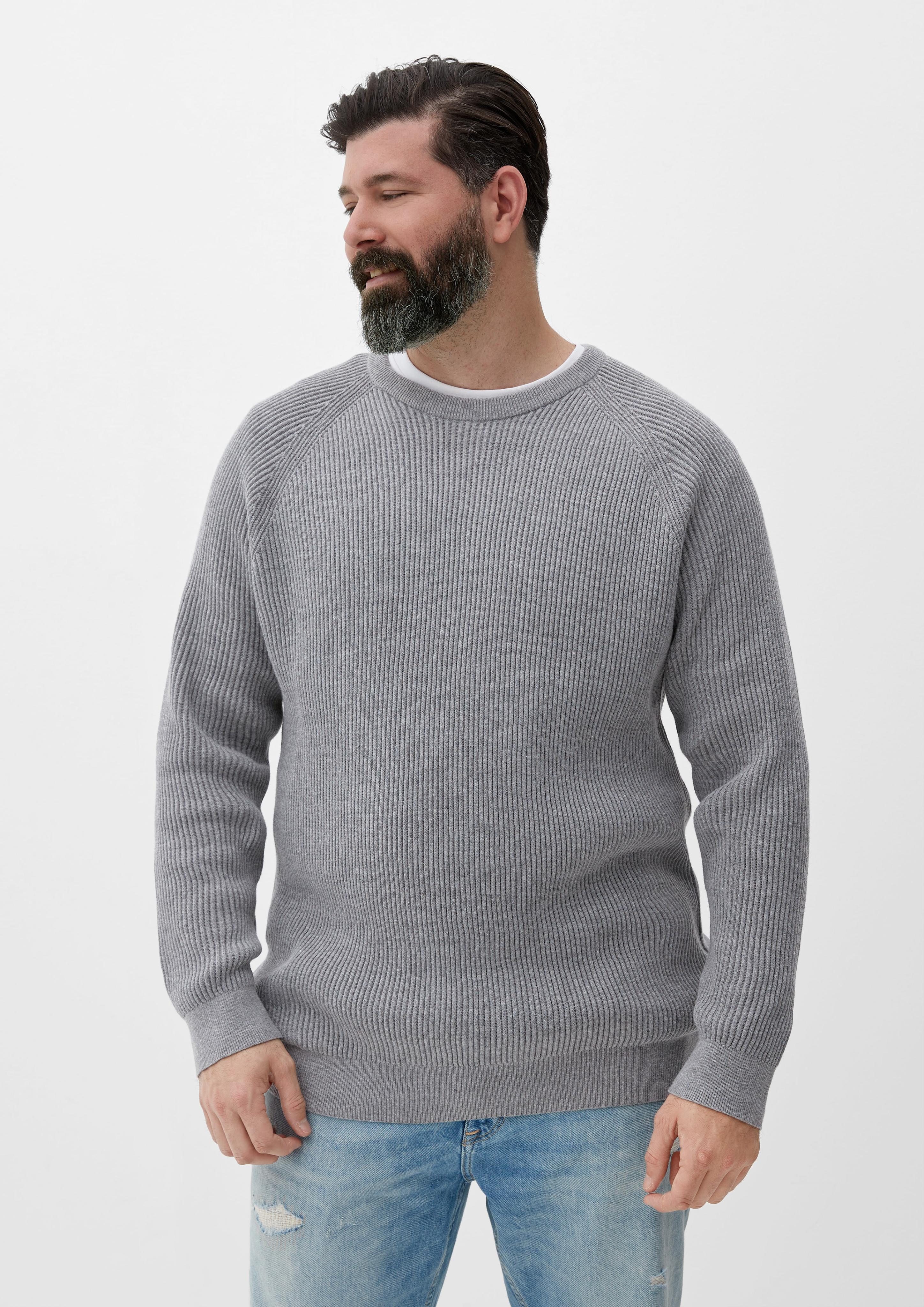 Strickpullover mit Rippstruktur  2128115-9730