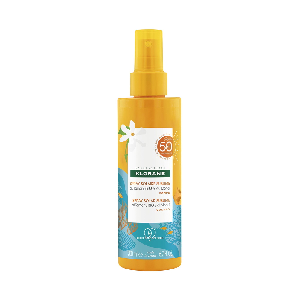 Klorane SOLAIRE Spray solaire sublime SPF50 - 20 0ml Spray solaire